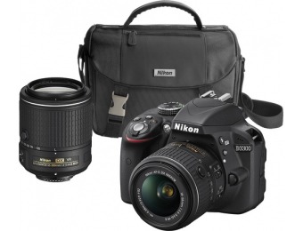 $500 off Nikon D3300 DSLR w/ 18-55mm & 55-200mm VR II Lenses