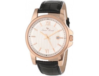 93% off Lucien Piccard 10048 RG 02S Breithorn Leather Watch