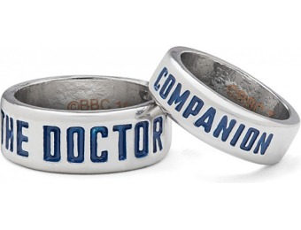 50% off Doctor Who The Doctor and Companion Rings