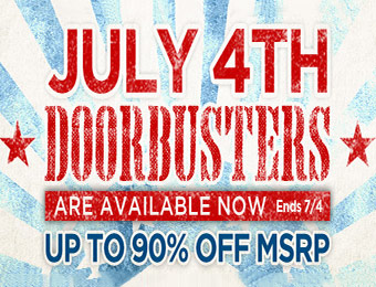 July 4th Doorbusters - Up to 90% off MSRP at Musician's Friend