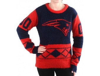 44% off Klew New England Patriots Eyelash Ugly Sweater