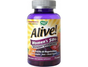 50% off Nature's Way Alive! Women's 50+ Gummy Multivitamin