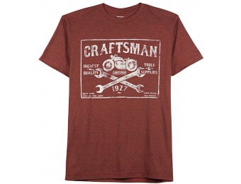 75% off Craftsman Men's Jersey Brick Color T-Shirt