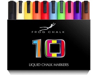60% off Premium Liquid Chalk Markers - 10 Pack - Vibrant Colors!