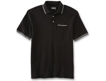 70% off Basic Editions Men's Big & Tall Tipped Polo Shirt
