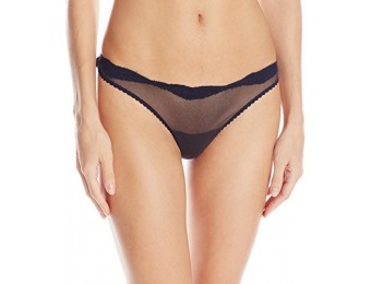62% off Only Hearts Women's Tulle with Lace Thong, Carbon/Blue