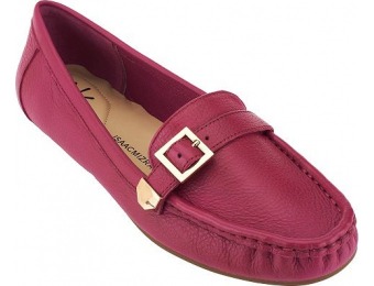 66% off Isaac Mizrahi Live! Pebble Leather Moccasins with Buckle