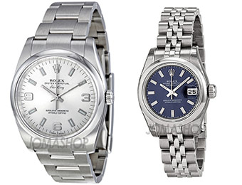 Up to 23% off Men's and Women's Rolex Watches (62 choices)