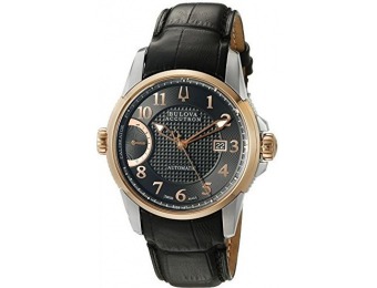 72% off Bulova Men's Calibrator Swiss Automatic Leather Watch