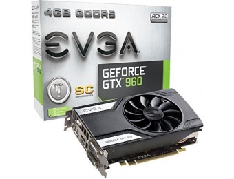 $70 off EVGA GeForce GTX 960 Super Clocked ACX 2.0 4GB GDDR5