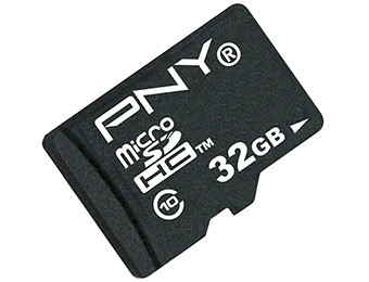 71% off PNY 32GB High Speed microSDHC Class 10 Memory Card