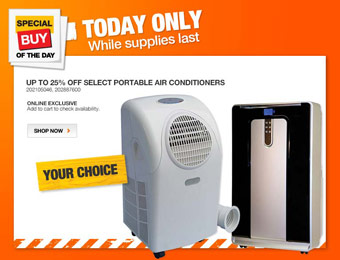 Up to 25% off Select Portable SPT & Haier Air Conditioners