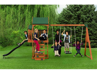 $175 off New Timber Play II With Balcony Swing Set
