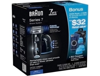 $84 off Braun Series 7-760cc Pulsonic Shaver System
