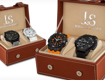 $635 off Joshua & Sons Men's Watch Sets, Several Styles