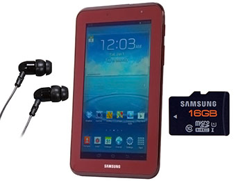 $79 off Samsung Galaxy TAB 2 Tablet + 16GB MicroSD + Earphones