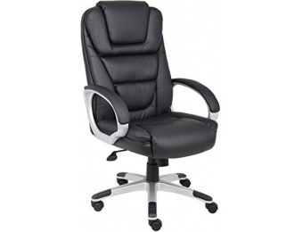 69% off Boss Black "No Tools Required" Executive Leather Chair