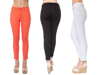 63% off Therapy Zipper Leg 5 Pocket Colored Skinny Jeans