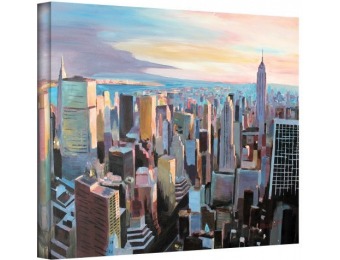 95% off New York City Skyline in Sunlight Gallery Wrapped Canvas