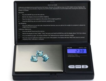 64% off American Weigh AWS-100 Digital Pocket Scale, 100 by 0.01 G