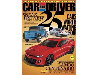 92% off Car and Driver Magazine - 6 month auto-renewal