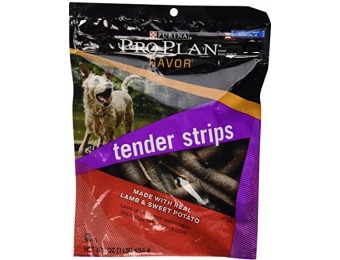 74% off Purina Pro Plan Tender Strips for Dogs, Sweet Potato Lamb