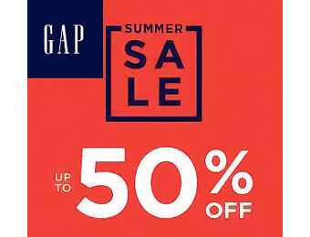 Up to 50% off Summer Sale at Gap.com