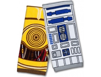 72% off Star Wars Hand Towel Set - R2-D2 & C-3PO