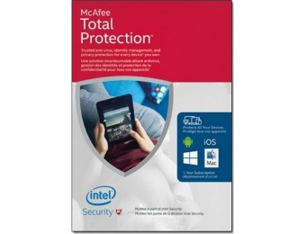80% off McAfee Total Protection 2016 Unlimited Devices Download