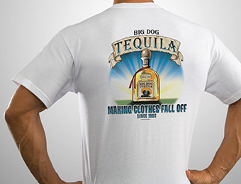 70% off Big Dog Tequila T-Shirt