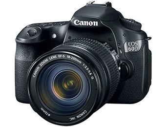 25% off Canon EOS 60D Digital SLR Camera w/ 18-135mm IS Lens