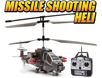 $95 off Missile Storm 3.5CH RTR RC Helicopter - Shoots Missiles!