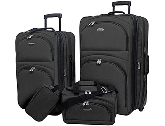 50% off Overland Travelware 4-piece Family Luggage Set