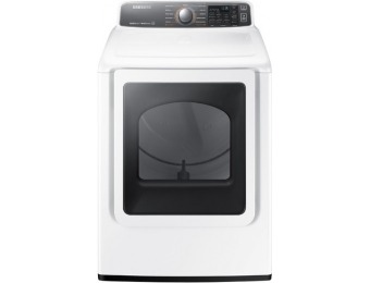 $400 off Samsung Electric Dryer DV48J7770EW with Steam Cycles