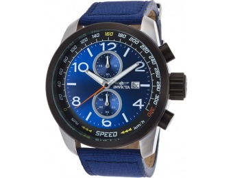 90% off Invicta 19411 Men's Aviator Chrono Blue Nylon Blue Dial Watch