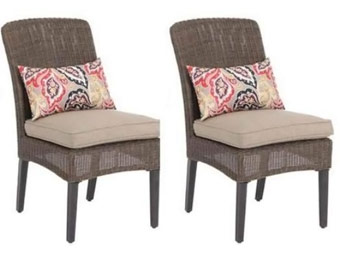 $163 off Hampton Bay Walnut Creek Patio Chairs, 2-Pack