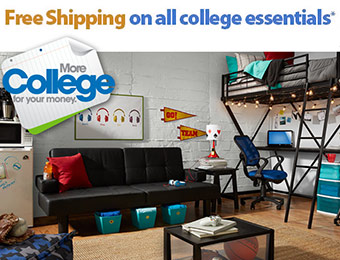 Free Shipping on all college essentials at Walmart.com