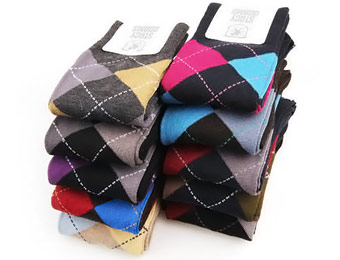 $51 off Stacy Adams Argyle Dress Socks 10-Pack w/code: Dressy
