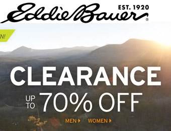 Up to 70% off Clearance Items at Eddie Bauer