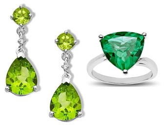 Extra 25% off August Birthstone Jewelry w/code: 25GREEN