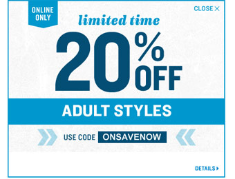 Extra 20% off Adult Styles at Old Navy w/code: ONSAVENOW