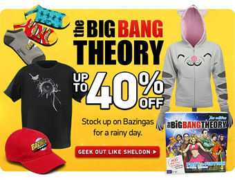 Up to 40% off The Big Bang Theory Merchandise