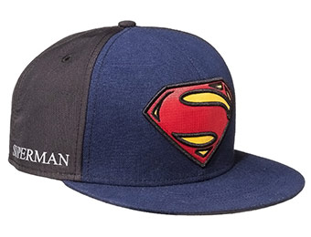 44% off Men's Superman Man of Steel Baseball Cap - Blue/Black