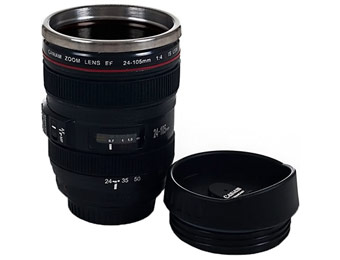 48% off Camera Lens Coffee Mug with Lid by Whetstone