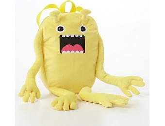 80% off Kids Fuzzy Monster Yellow Backpack