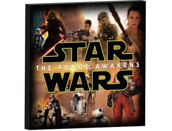 80% off Star Wars The Force Awakens Character Collage Canvas Art