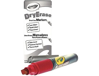 51% off Crayola Dry Erase Red Marker Pack (12 Count)