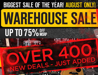 Musician's Friend Warehouse Sale - Up to 75% off MSRP