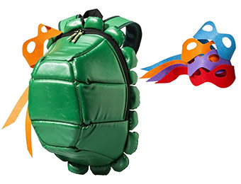 53% off Teenage Mutant Ninja Turtle Backpack w/ Colored Masks