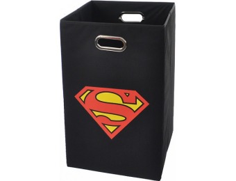 45% off Modern Littles Superman Logo Black Folding Laundry Basket